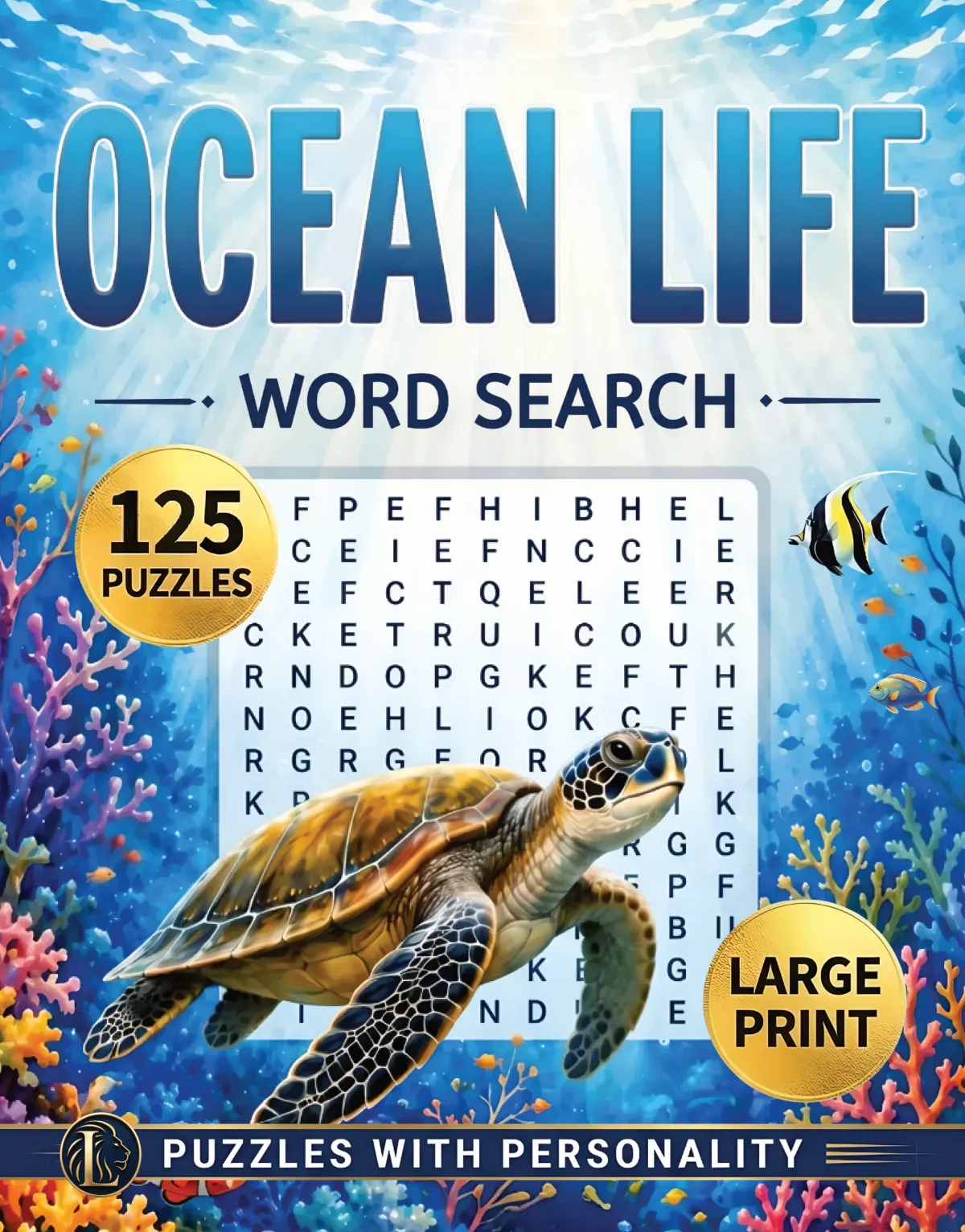 Ocean Life Word Search cover